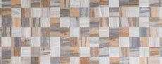 mosaico autoadhesivo ALU gris beige metal aspecto madera MOS200-2422