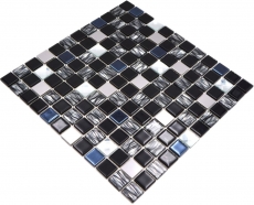 Azulejo de mosaico de vidrio de acero inoxidable autoadhesivo cocina splashback pared revestimiento MOS200-4CM26