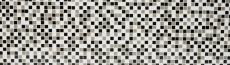 mosaico de vidrio autoadhesivo azulejo de mosaico de barro negro blanco MOS200-4CM30
