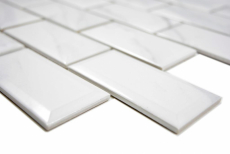 Muestra de mano cerámica mosaico Metro Carrara look backsplash cocina splashback BAD ducha MOS26M-0203_m