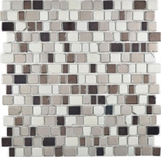 Muestra de mano transparente cristal mosaico vidrio mosaico café pared azulejo backsplash cocina baño MOS85-1213_m