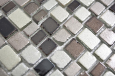 Muestra de mano transparente cristal mosaico vidrio mosaico café pared azulejo backsplash cocina baño MOS85-1213_m
