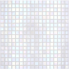 Mosaico de vidrio mosaico azulejos blanco perla iridio iridiscente pared ducha plato de ducha MOS58-0103
