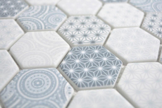 GLASS mosaico Hexágono ECO azul mosaico azulejo pared backsplash cocina cuarto de baño