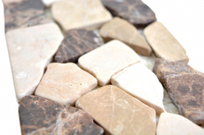 Mármol frontera frontera Castanao crema beige marrón piedra natural frontera pared baño cocina suelo sauna aseo - MOSBOR-CB15