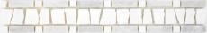 Mármol frontera frontera gris gris claro plata blanco crema piedra natural frontera suelo pared cocina aseo sauna baño - MOSBOR-GW03