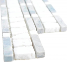 Mármol frontera frontera gris gris claro plata blanco crema piedra natural frontera suelo pared cocina aseo sauna baño - MOSBOR-GW03