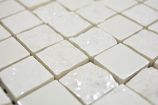 Muestra de mano mosaico de cerámica Bakú blanco mosaico azulejo pared azulejo backsplash cocina baño MOS14-0001_m