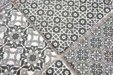 Muestra de mano cerámica mosaico negro mosaico azulejo pared azulejo backsplash cocina baño MOS22B-0303_m