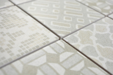 Muestra de mano cerámica mosaico picolo BIANCO mosaico azulejo pared azulejo backsplash cocina baño MOS22B-B01_m