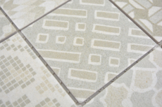 Muestra de mano cerámica mosaico picolo BIANCO mosaico azulejo pared azulejo backsplash cocina baño MOS22B-B01_m