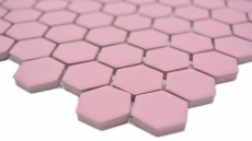 Mosaico cerámico hexágono rosa antiguo R10B plato de ducha azulejo suelo mosaico azulejos cocina baño MOS11H-1111-R10_f
