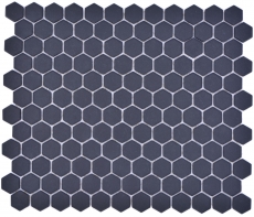 Cerámica mosaico hexágono negro R10B plato de ducha azulejos mosaico azulejos cocina baño piso MOS11H-0003-R10_f