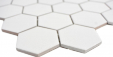 Hexagonal hexágono mosaico azulejo de cerámica blanco R10B plato de ducha azulejo del piso azulejo de mosaico antideslizante baño azulejo WC - MOS11H-0111-R10