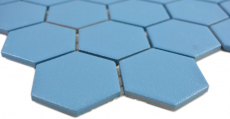Muestra de mano mosaico cerámico hexágono azul-verde R10B plato de ducha azulejo suelo mosaico azulejo cocina baño MOS11H-0451-R10_m
