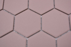 Hexagonal hexágono mosaico azulejo de cerámica clinker rojo R10B plato de ducha azulejo de piso azulejo de mosaico antideslizante azulejo de la pared - MOS11H-0099-R10