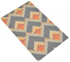 MOSAICO DE VIDRIO decoración gris claro mate pared azulejo espejo cocina baño