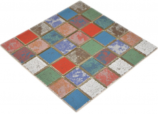 Cerámica mosaico azulejo colorido vintage retro utilizado mirada mosaico azulejo pared azulejo backsplash cocina - MOS24-1234