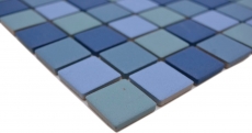 Mosaico de cerámica azul turquesa piscina mosaico azulejo RUGGED DUCHA CUENCA PISO AZULEJES backsplash cocina pared - MOS18-0404-R10