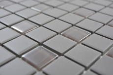 Mosaico de azulejos de baño de cerámica gris oscuro marrón sin esmaltar mosaico de vidrio MOS18-1313-R10_f