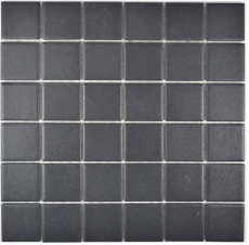 Muestra de mano mosaico azulejo de cerámica suave negro SLIPPROOF SLIPPROOF MOS14-0311-R10_m