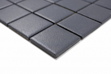 Muestra de mano mosaico azulejo de cerámica suave negro SLIPPROOF SLIPPROOF MOS14-0311-R10_m