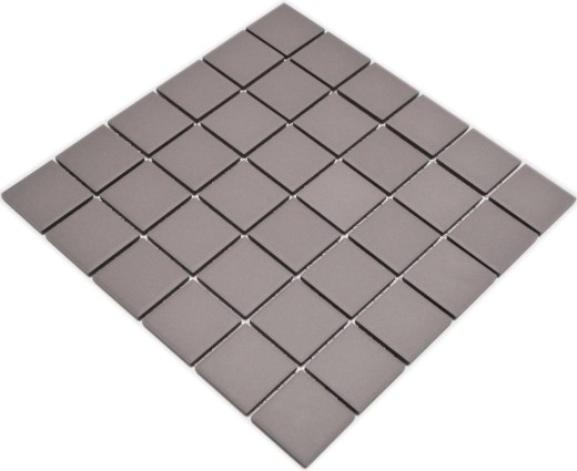 Azulejo de mosaico de cerámica de barro gris sin esmaltar RUGGED BATHROOM backsplash kitchen wall - MOS14B-0204-R10