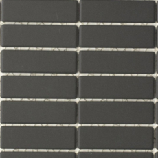 Mosaico de azulejos de cerámica varillas negro antracita sin esmaltar plato de ducha azulejo de piso MOS24B-0310-R10_f
