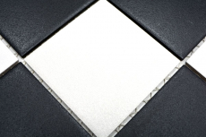 Mosaico Pared Suelo Cerámica Tablero de Ajedrez Blanco Negro Plato de Ducha SEGURIDAD - MOS22-0304-R10