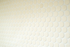 Botón de mosaico LOOP redondo mosaico beige claro mate antideslizante pared cocina ducha baño - MOS10-1202-R10
