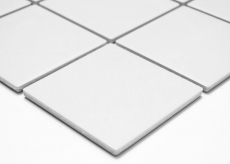 Mosaico de azulejos de pared piso de cerámica blanco antideslizante antideslizante plato de ducha piso azulejos backsplash - MOS22-0102-R10