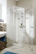Rod mosaico de cerámica de color beige claro sin esmaltar antideslizante plato de ducha azulejos azulejos de baño - MOS24B-1211-R10