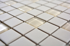 Mosaico de azulejos de cerámica de cemento de barro claro sin esmaltar mosaico de vidrio MOS18-0212-R10_f