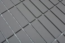 Mosaico cerámica barras barro gris sin esmaltar plato de ducha azulejo MOS24B-0204-R10_f