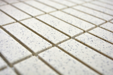 Mosaico de cerámica crema blanco palos moteado sin esmaltar MOS24-0103-R10_f