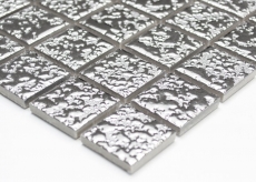 Mosaico de cerámica azulejos de mosaico PLATA textura pared azulejo backsplash cocina MOS18-0207