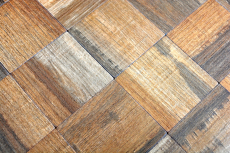 mosaico autoadhesivo azulejo ALU marrón metal madera aspecto oscuro azulejo espejo MOS200-2122