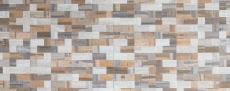 azulejo de mosaico autoadhesivo ALU gris beige metal madera mirada azulejo backsplash MOS200-2322