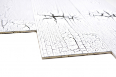 Paneles de madera autoadhesivos Revestimiento de pared Revestimiento de pared de madera Panel de pared blanco MOS170-W005 ( 9 piezas)