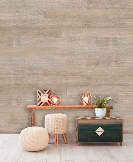 Paneles de madera autoadhesivos revestimiento de pared panel de pared de madera revestimiento de pared gris marrón - MOS170-W013 ( 9 piezas)