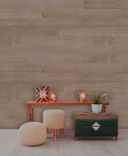 Paneles de madera autoadhesivos panel de pared panel de pared de madera panel de pared gris marrón - MOS170-W015 ( 9 piezas)