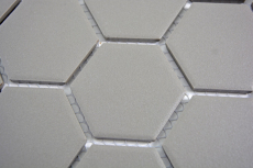 Hexagonal hexágono mosaico azulejo cerámica barro gris sin esmaltar antideslizante plato de ducha ducha piso azulejo del baño - MOS11B-0202-R10