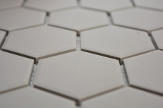 Hexagonal hexágono mosaico azulejo cerámica barro gris sin esmaltar antideslizante plato de ducha ducha piso azulejo del baño - MOS11B-0202-R10