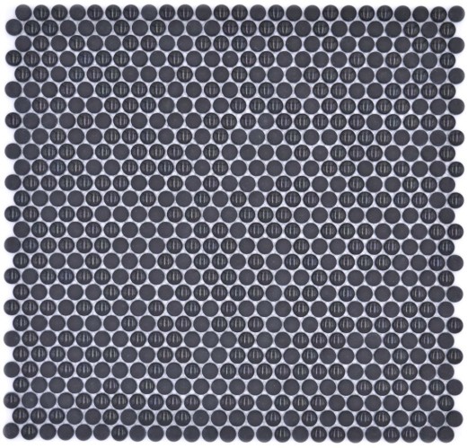 Mosaico de vidrio botón mosaico negro brillo mate suelo ducha pared bañera revestimiento