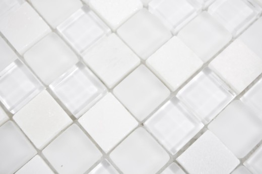 Piedra natural rústico vidrio mosaico mosaico azulejo super blanco pared revestimiento azulejo backsplash cocina baño azulejo WC splashback - MOS72-0001