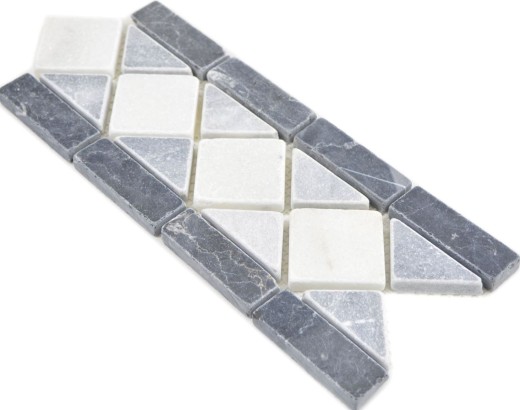 Borde de piedra natural gris blanco antracita travertino borde baño pared suelo cocina sauna salón - MOSBor-0226