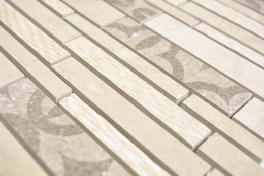 Mármol mosaico azulejo cerámica mosaico beige crema pared azulejo backsplash cocina - MOS180-A0127B