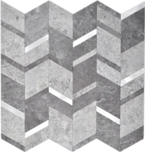 revestimiento mural autoadhesivo vinilo piedra flecha gris antracita plata MOS200-4CDG