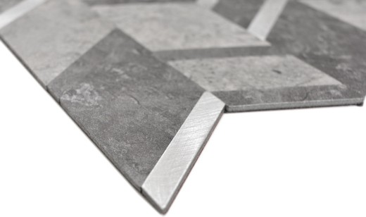 revestimiento mural autoadhesivo vinilo piedra flecha gris antracita plata MOS200-4CDG