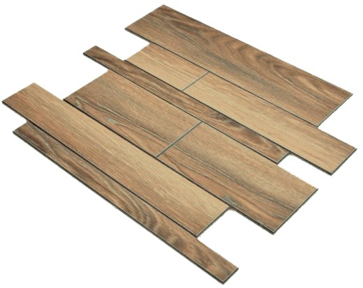 autoadhesivo paneles de pared aspecto madera marrón cocina salpicadero azulejo backsplash
